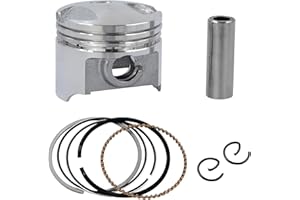 Road Passion 13101-GET-670 Engine Piston + Piston Rings Pin Clips Kit Compatible with Honda DIO50 Z4 AF54-AF58 AF61 AF62 Ruck