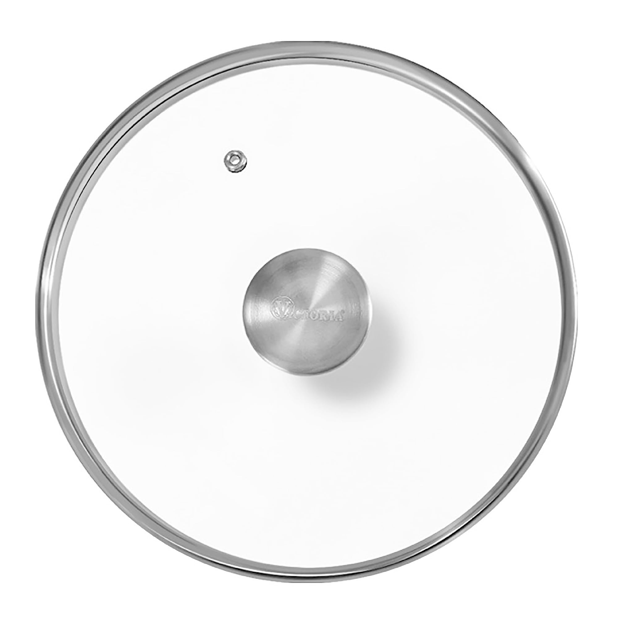 Photo 1 of 7.5-Inch Glass Lid for Victoria Round 8-Inch Cast Iron Skillet or Pan, Custom Made for Only Victoria Brand, Internal Diameter 7.5-Inch, External Diameter 8 Inch