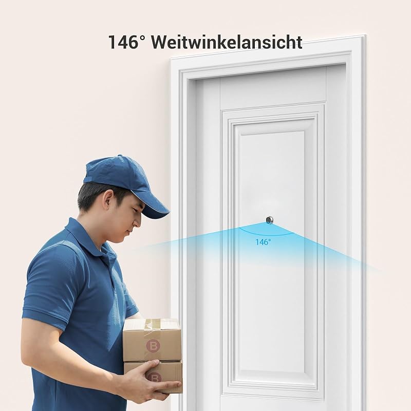 CP2 Gold 2MP kabellose Video-Türklingel mit 4.3" Farb-Touchscreen