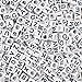 1000 Pieces 6mm White Acrylic Alphabet Letter A-Z Cube Beads for Jewelry Making, Bracelets, Necklaces, Key Chains and Kids Jewelry with 1 Roll Elastic Crystal String Cord