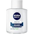NIVEA MEN Bálsamo Pós-Barba Sensitive 100ml, Hidrata e Acalma, Alívio Imediato da Irritação, Extrato de Camomila, Pele Sensív