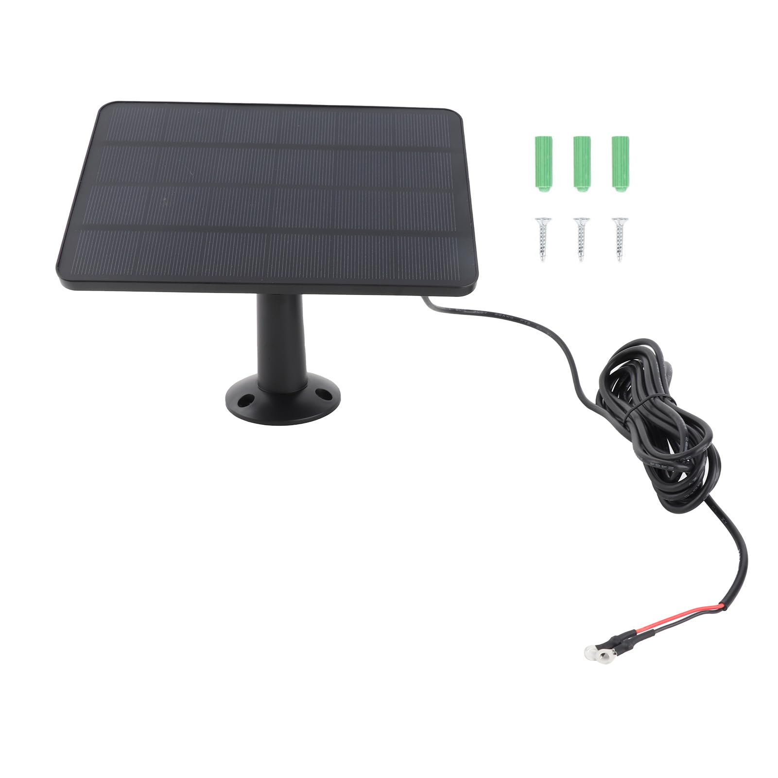Solar Panel for Ring Doorbell, 10W IP66 Water Resistant Security Camera Charger with 360° Adjustable Mount, 9.8ft Cable (CSP4W-O-B)
