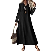 CUKOLSXA Summer Dresses for Women 2025 Cotton Linen Maxi Dress Casual Sleeveless Solid Long Sundress Vacation Outfits
