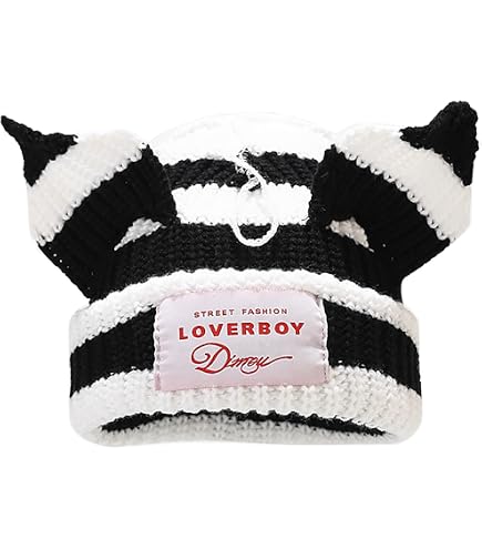 OMLAMP Y2k Hats New Jeans Bunny Ears Hat Kpop Outfits for Women