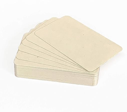 Amazon 印刷屋さんドットコム メッセージカード 名刺サイズ 150枚入 ナチュラル グリーティングカード 文房具 オフィス用品