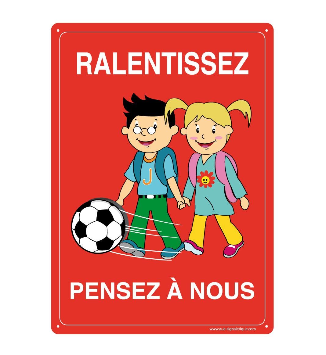 AUA SIGNALETIQUE 202081-AI-p-300x420 with Signal Pre-Drilled Sign, Multi-Colour, 300 x 420 mm