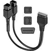 THINKCAR 12+8 Pin Connector to OBD2 Adapter for Chrysler, Security Gateway Bypass Cable for FCA SGW Vehicles for Diagnostic, Works with All OBD2 Scanners,for Dodge,for Jeep,for Ram,for Fiat Year 2018+