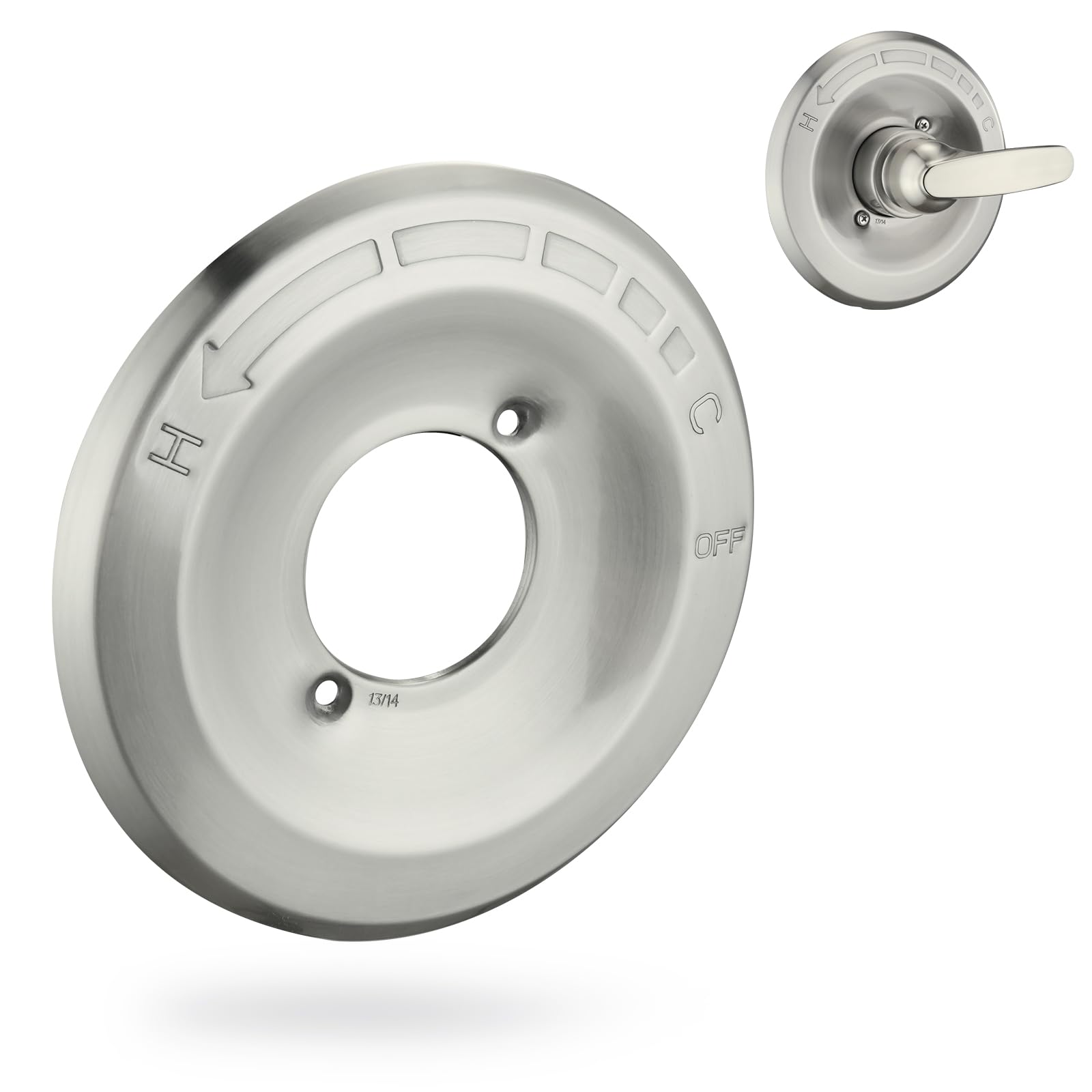 Photo 1 of DLymtrx Replacement Trim Plate for Delta Windemere 14 Series - Compatible Shower Renovation Panel, Only Includes Trim Kit (No Handle & Valve)