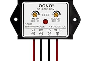 OONO DC 4.5-30V 10Amp Blinking Flasher Module, Normally Open