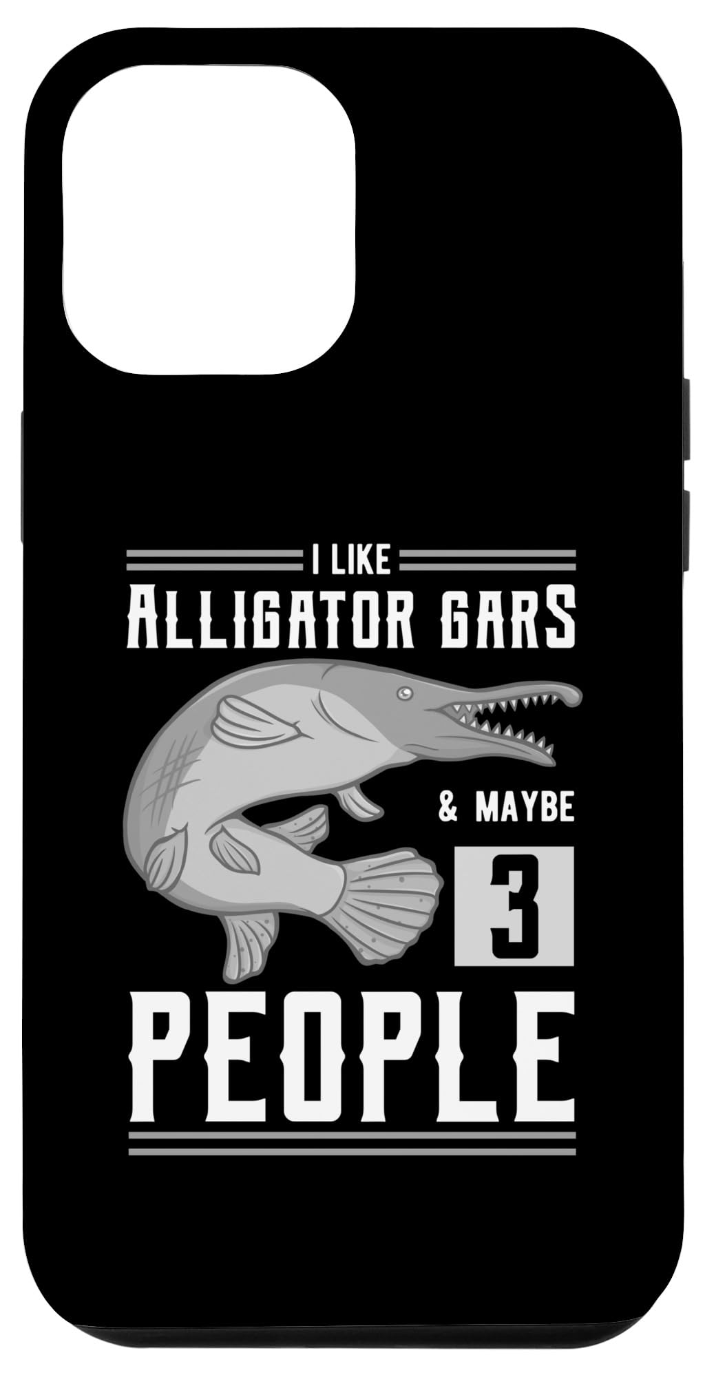 iPhone 15 Pro Max Alligator Gar Fishing Funny Animals Pet Fish Case