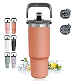 INDARUN 30 oz Tumbler with Handle and