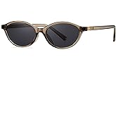 SevenColor Retro Oval Sunglasses for Women Men Trendy Small Round Sun Glasses 90s Oval Shape Vintage Shades