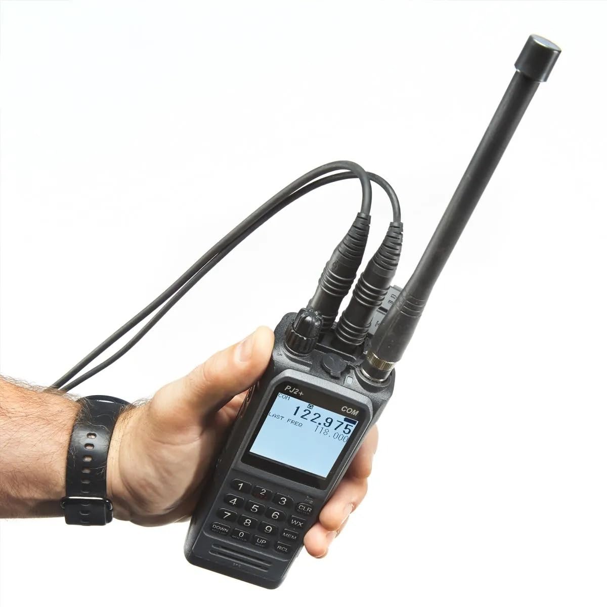 Sporty's PJ2+ COM Aviation Handheld Radio With EasytoRead Oversized Screen on Galleon Philippines