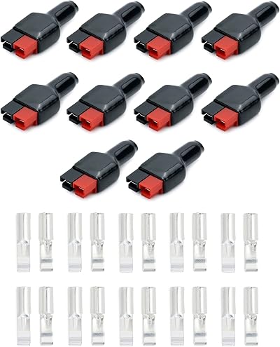 QWORK 30A Battery Terminal Connector Quick Connect Disconnect Power 10 Pairs