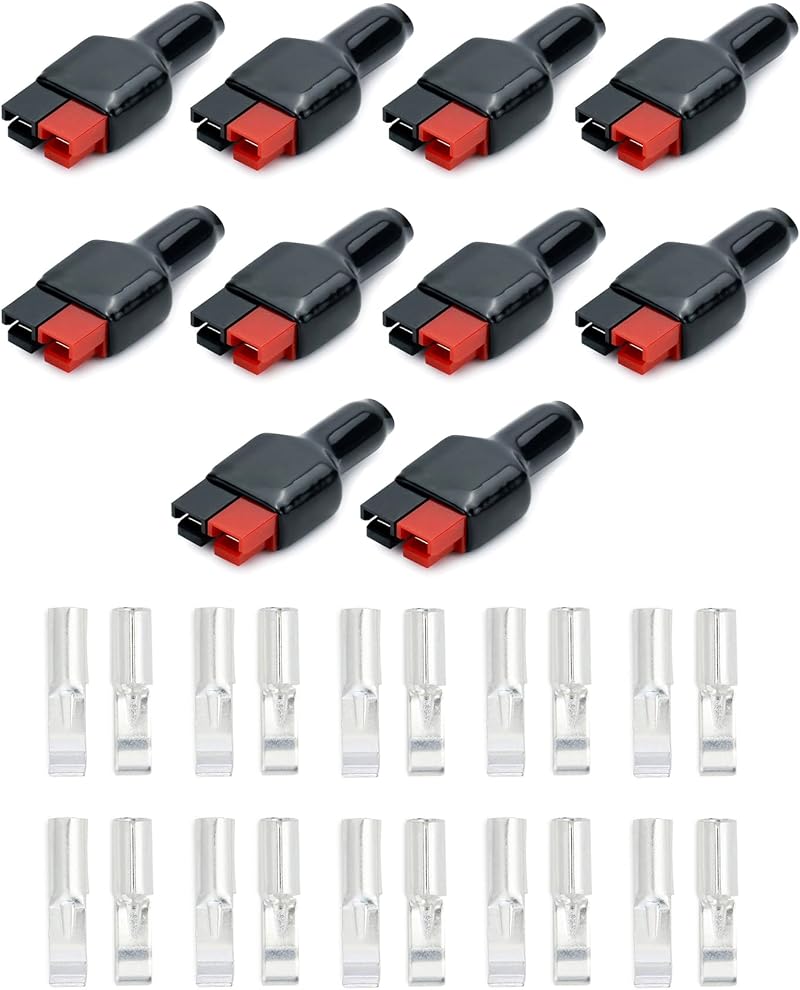 QWORK 30A Battery Terminal Connector Quick Connect Disconnect Power 10 Pairs