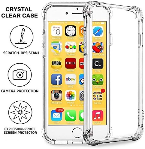 iPhone 6 Plus/ 6s Plus Case - Super Flexible Clear TPU Case For iPhone 6/6s Plus Slim Crystal Rubber Cover Silicon Gel Phone Case