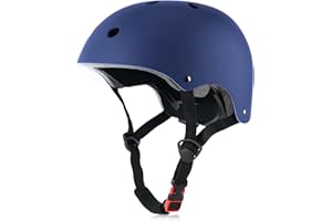 OUWOR Skateboard Bike Helmet, Lightweight Adjustable, Multi-Sport for Bicycle Skate Scooter, 3 Sizes for Adult Youth & Kids