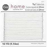 Dritz Home 44313 Cable Cord, 5/32 x 10-Yards, Size 70 , White
