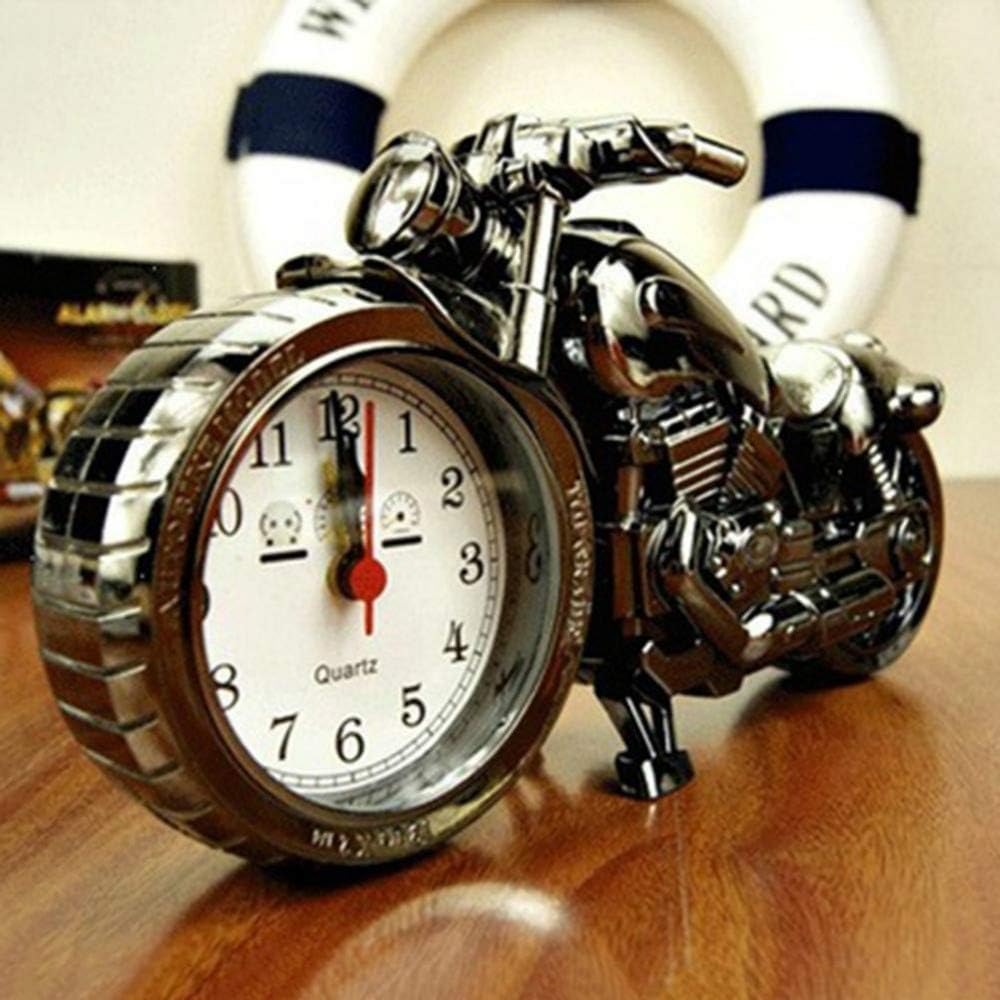 xinyawl Alarm clock Cool Motorcycle Alarm Clock Model Fashion Retro
