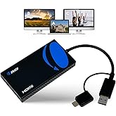 OREI SplitExtend HDMI Splitter Extended Display for Dual Monitor - Multi-Monitor Display 3 Separate Screens - USB A & USB-C A