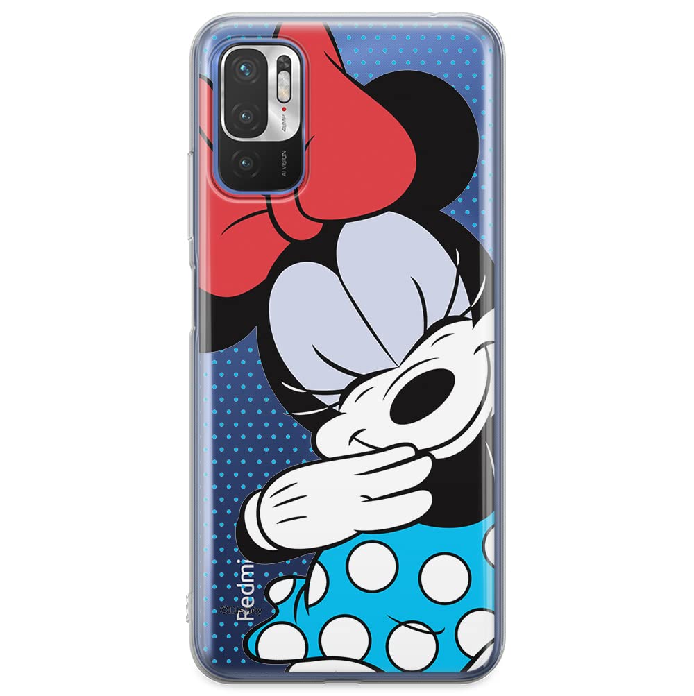 ERT GROUP mobile phone case for Xiaomi REDMI NOTE 10 5G / POCO M3 PRO original and officially Licensed Disney pattern Minnie 033 adapted to the shape of the mobile phone, partially transparent