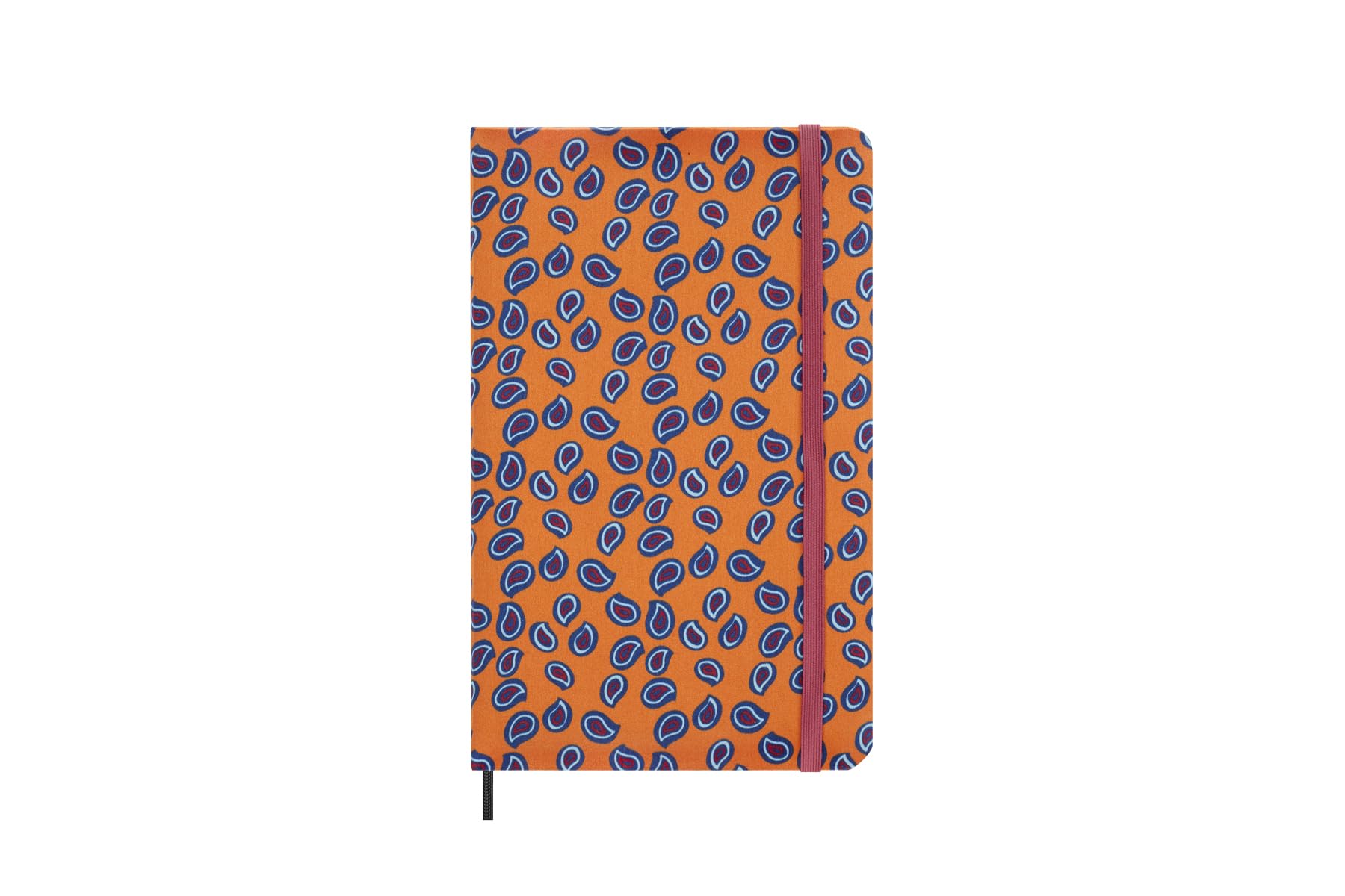 Moleskine Agenda Silk 12 Months, Weekly Undated Agenda, Hard Cover with Italian Silk from Mantero, Elastic Closure, with Gift Box, Size Large 21x13cm, Colour Orange