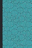 Sketch Journal: Swirls (Blue) 6x9 - Pages are LINED ON THE BOTTOM THIRD with blank space on top by Premise Content