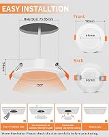 Tomosu LED Recessed Downlights 5W 6000K IP44 Dimmable 24mm Slim 10 Pack view 6