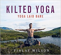 men in kilts doing yoga