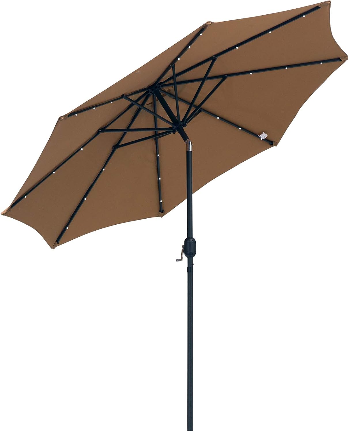 Outsunny 2.7m Patio Garden Umbrella Outdoor Parasol with Hand Crank w