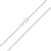 Bling Jewelry Thin 2MM 030 Gauge Strong .925 Sterling Silver Rope Link Chain Necklace For Women Nickel-Free Made In Italy 16 20 24 Inch
