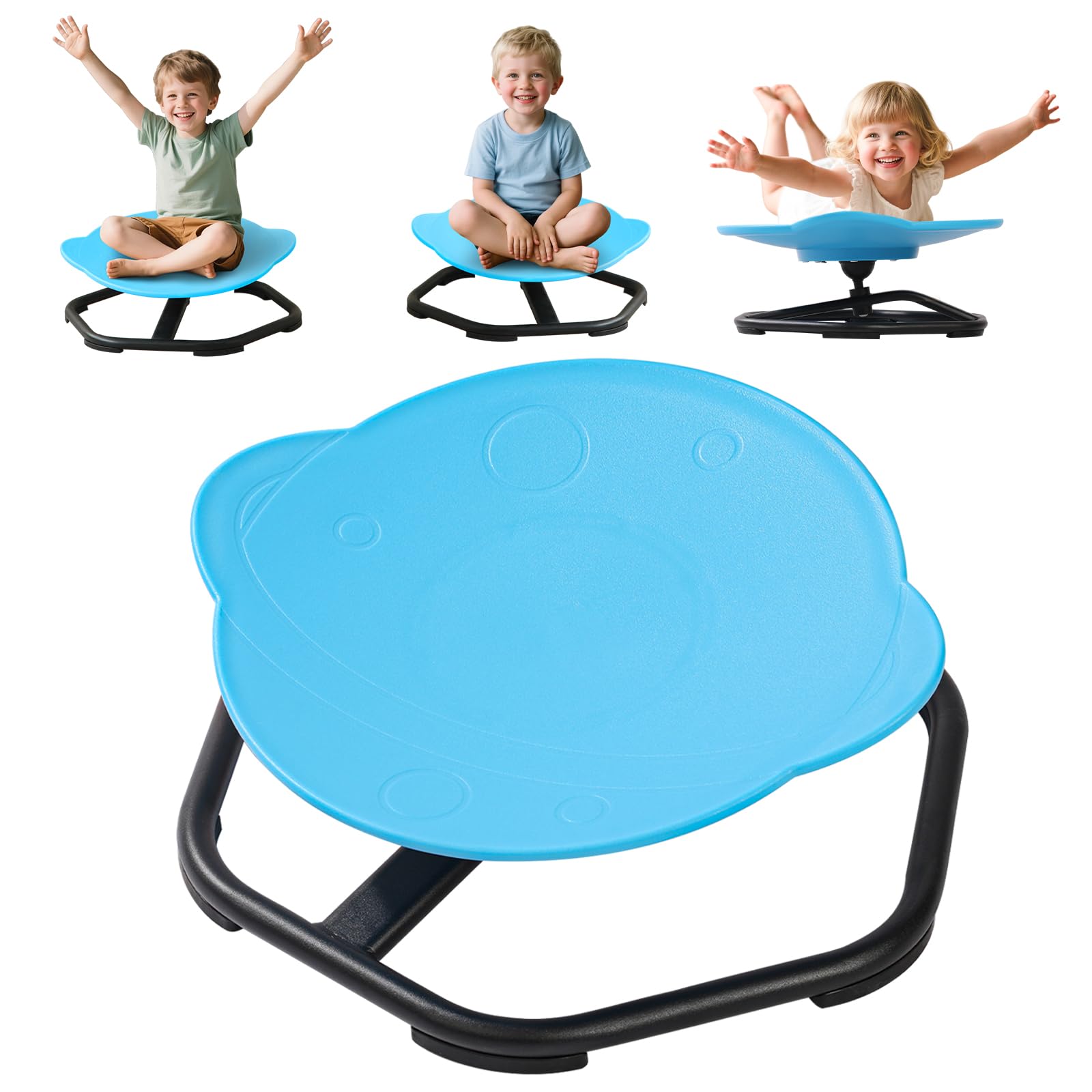 Sensory Spinning Chair for Kids,Sit & Spin Toy for Autism & ADHD,Swivel Chair Wobble Board to Improve Balance & Coordination,Sensory Equipment for Children