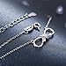 J.Rosée Pendant Necklace with 925 Sterling Silver and 3A Cubic Zirconia, 18''+ 2