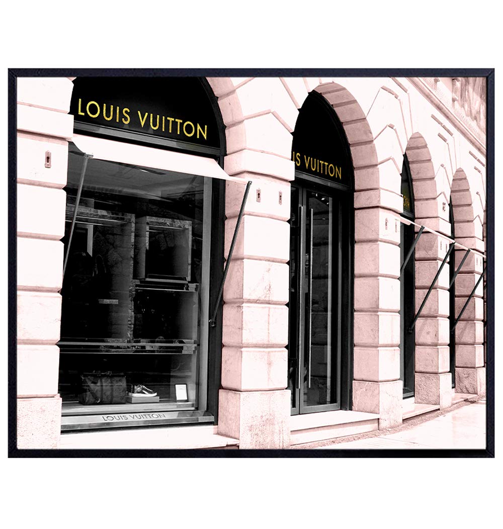 Photo of Louis Vuitton LV Store - Glam Wall Decor Designer Art – Unique Home Decor Poster for Apartment, Office, Living Room, Bedroom – Chic Gift for Women, Couture Fashion Fans – 8x10 Picture Print