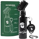 Caddy Splash Golf Club Brush Cleaner with Water - Heavy Duty Retractable Clip- Squeeze Bottle for Easy Cleaning with Nylon Bristles- Holds 4 Oz Water - Golf Accessories for Men- USA Company