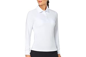 ISEEGZ Women's Golf Shirt Short Long Sleeve Polo Shirts Lightweight Quick-Dry Workout Daily Work Shirts Tops for Women