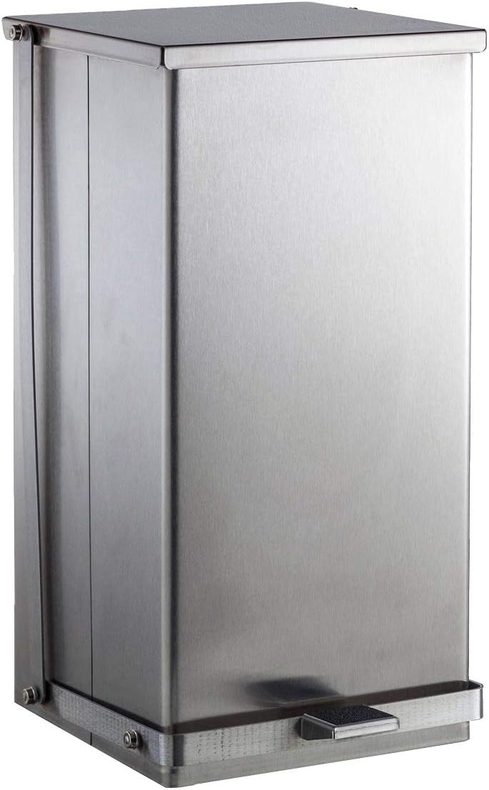 BobrickB220816 Foot Operated SS Waste Receptacle 8 Gal