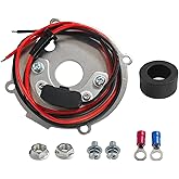 BuliBoao 1146A Electronic Ignition Conversion Kit | Ignitor Ignition Kit 4Cyl Distributor Fits for Mercruiser 140 120 OMC Waukesha Clark