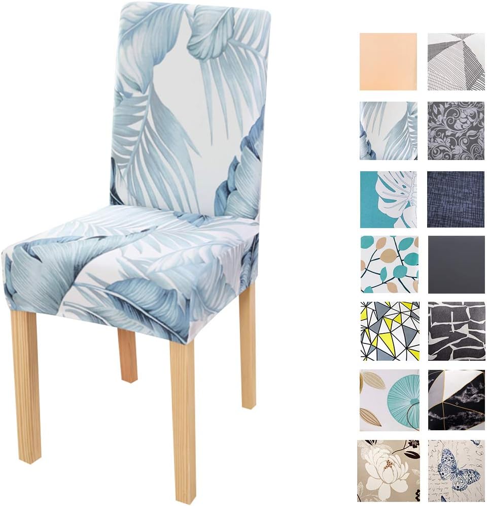 FORCHEER Chair Cover Strech Dining Chair Slipcovers Washable Removable Spandex Kitchen Room Chair Seat Covers