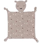 Parker Baby Muslin Lovey Security Blanket for Babies | 100% Organic & Hypoallergenic Muslin Cotton | Soft & Safe for Newborns and Toddlers | Travel Friendly Sleep Soother