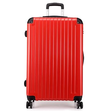 large red suitcase