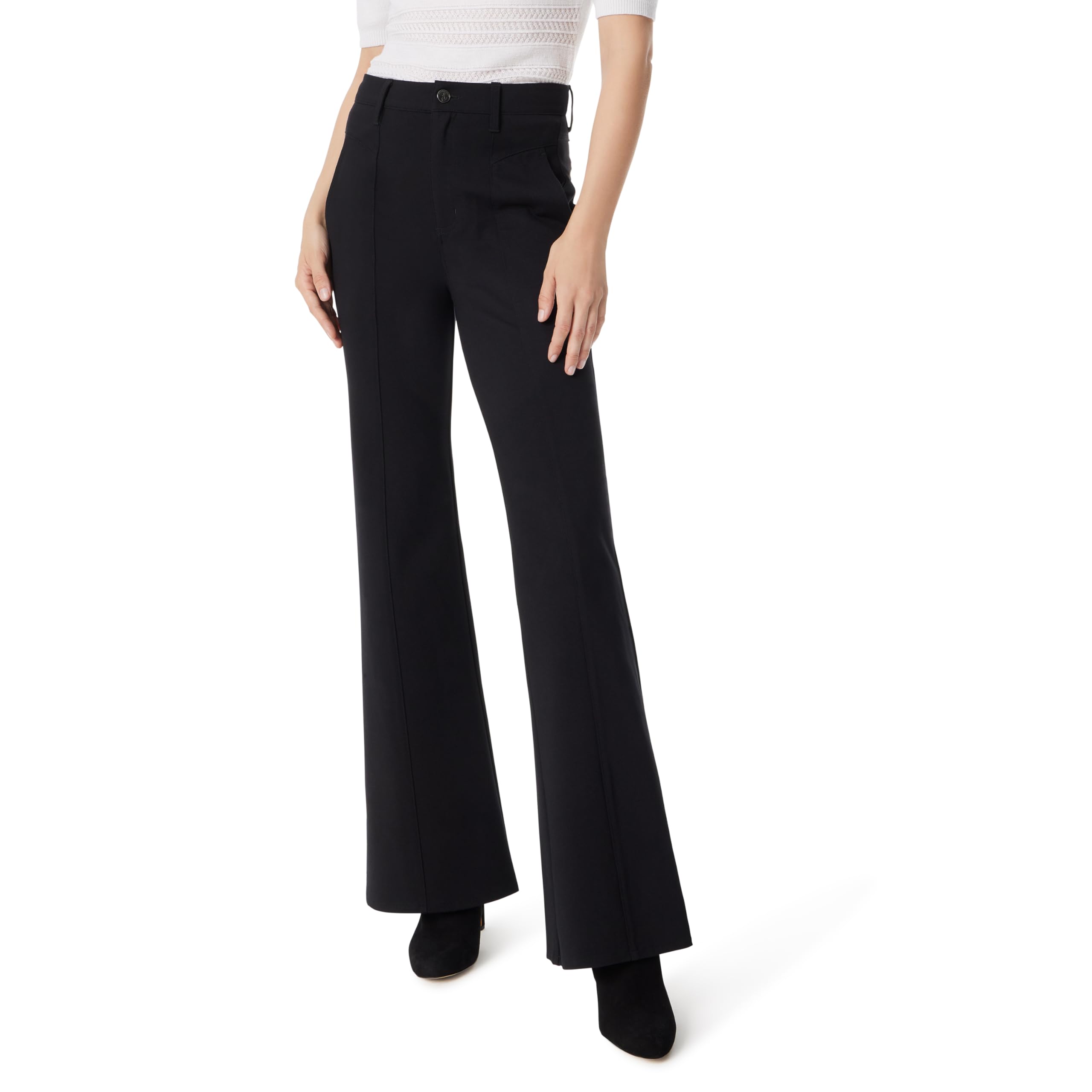 Sam Edelman Womens Bay High Rise Trouser Flare Pant Standard