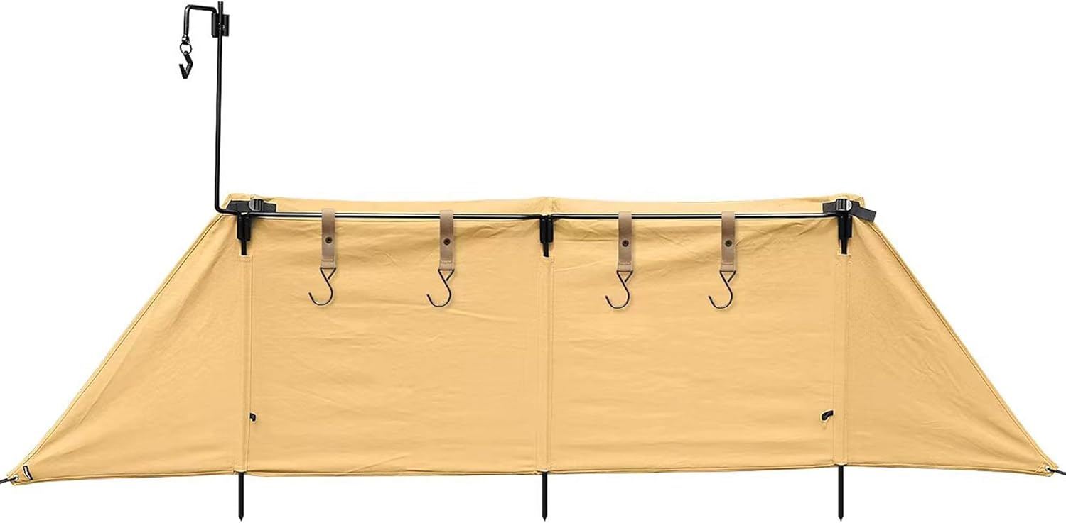 Amazon Flyflygo 焚火陣幕 コットン キャンプ アウトドア 焚火 防風 風よけ 目隠し ウィンドスクリーン 収納ケース付 Flyflygo メンテナンスパーツ