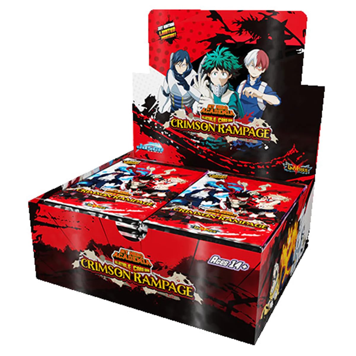 Jasco Games | My Hero Academia Booster Display Series 2: Crimson Rampage | Trading Card Game | Ages 14+ | 2 Players | 20-30 Minutes Playing Time