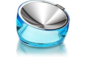 Felli Pet Oblik Whisker Fatigue Cat Bowl Stainless Steel Shallow Dish for Dry Wet Food, Elevated Plastic Weighted Base for Treats Storage, Anti Vomiting No Spill Slanted Feeder (0.5Cup, Sapphire)