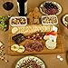 Picnic at Ascot Large Bamboo Cheese Board/Charcuterie Platter with 4 Stainless Steel Tools, 2 Ceramic Trays & Cheese Markers -16