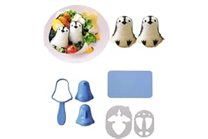 Fellibay Sushi Making Kit Rice Ball Molds Bento Accessories Sandwich Cutters for Kids Kitchen Tools for Baby Kids Meal