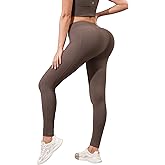 Pobodo Women’s High Waist Full Length Yoga Pants with Tummy Control, 4-Way Stretch Leggings for Workout, Gym, Running
