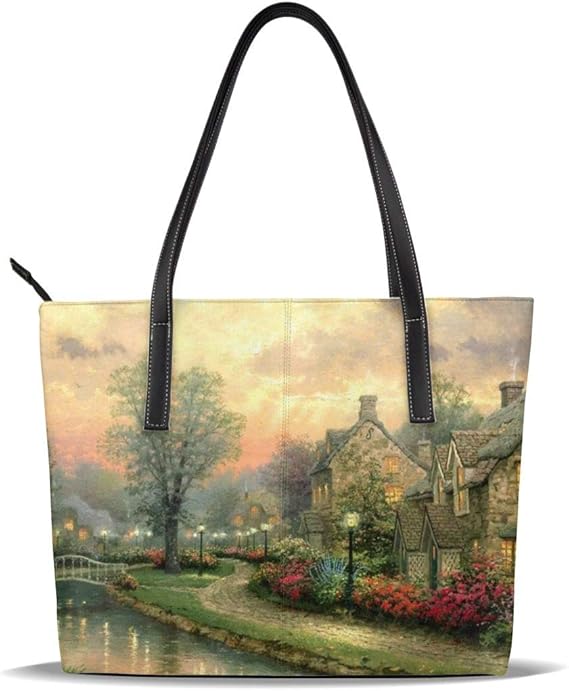 Amazon 森の城 ハイエンドのカスタム かばん男女兼用 ハンドバッグ ショルダーバッグ レディース 人気 ビジネスバッグ 大容量 通勤 旅行 シューズ バッグ