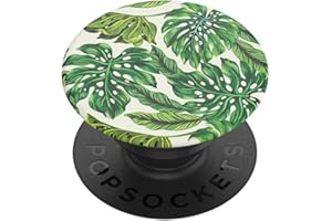 PopSockets: Phone Grip with Expanding Kickstand, Pop Socket for Phone - Monstera Deliciosa